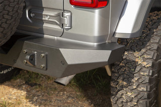 Rugged Ridge Spartan Full Width Rear Bumper (REAR): Jeep Wrangler JL 2018-2025 w/ 3.6L V6 / 3.0L EcoDiesel / 2.0L Turbo