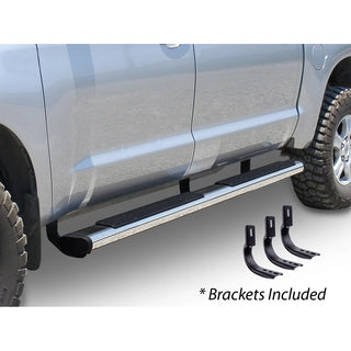 Go Rhino 6in OE Xtreme Stainless Steel SideSteps Kit w/ Brackets: Fits Most Dodge Ram Models (2002-2010)