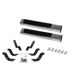 Go Rhino 6in OE Xtreme II Stainless Steel SideSteps Kit w/ Brackets: Fits Most Dodge / Ram 1500 / 2500 / 3500 Models (2002-2026)