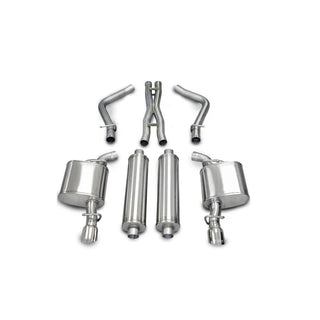 Corsa Extreme Cat-Back Exhaust (Polished): Chrysler 300C / Dodge Charger / Magnum 5.7L Hemi 2005 - 2010