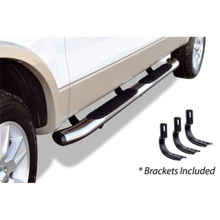 Go Rhino 5in OE Xtreme Composite Complete Sidesteps Kit w/ Brackets: Fits Most Dodge / Ram 1500 Models (2002-2018)