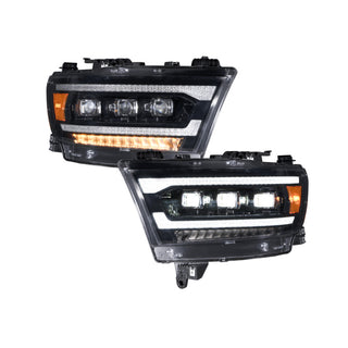 FORM Lighting Sequential LED Projector Headlights (PAIR): Ram 1500 2019-2024 6.2L/5.7L