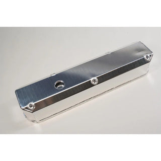 PRW Fabricated Aluminum Valve Covers (PAIR): Fits Most Chrysler / Dodge / Jeep / Ram 5.7L-6.4L HEMI Engines - Silver