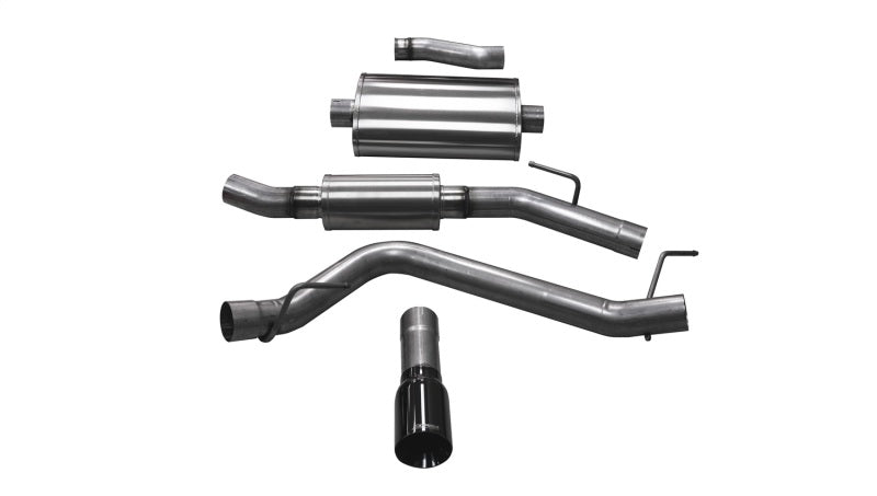 Corsa Touring Cat-Back Exhaust System (Side Exit w/ Black Tip): Jeep Gladiator 3.6L V6 2020 - 2025