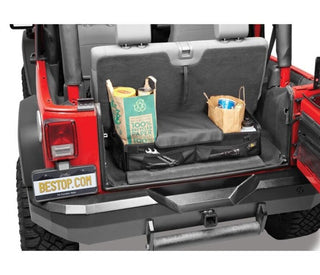 Bestop Roughrider Cargo Trunk Organizer: Fits Jeep Wrangler 1991-2024 2.0L-6.4L