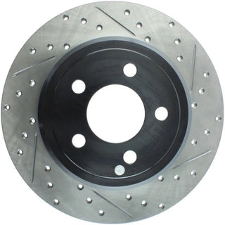 Stoptech Drilled & Slotted Rear Brake Rotors: Chrysler 300 / Dodge Challenger / Charger / Magnum V6 2WD 2005-2024