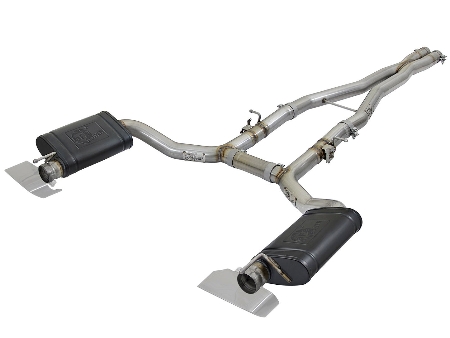 AFE Mach Force XP Cat-Back Exhaust: Dodge Challenger 6.4L 392 / 6.2L SRT Hellcat 2015 - 2023