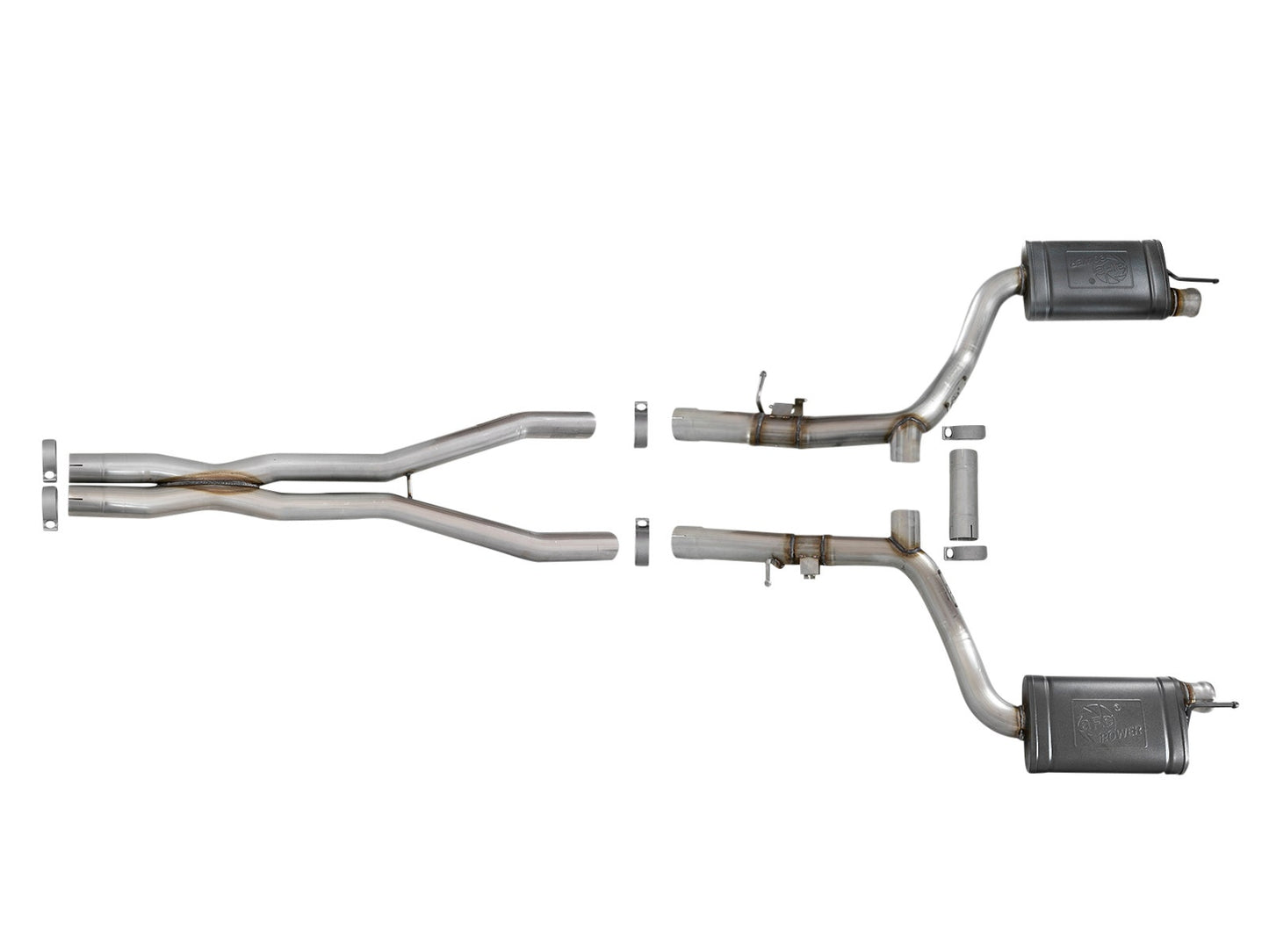 AFE Mach Force XP Cat-Back Exhaust: Dodge Challenger 6.4L 392 / 6.2L SRT Hellcat 2015 - 2023