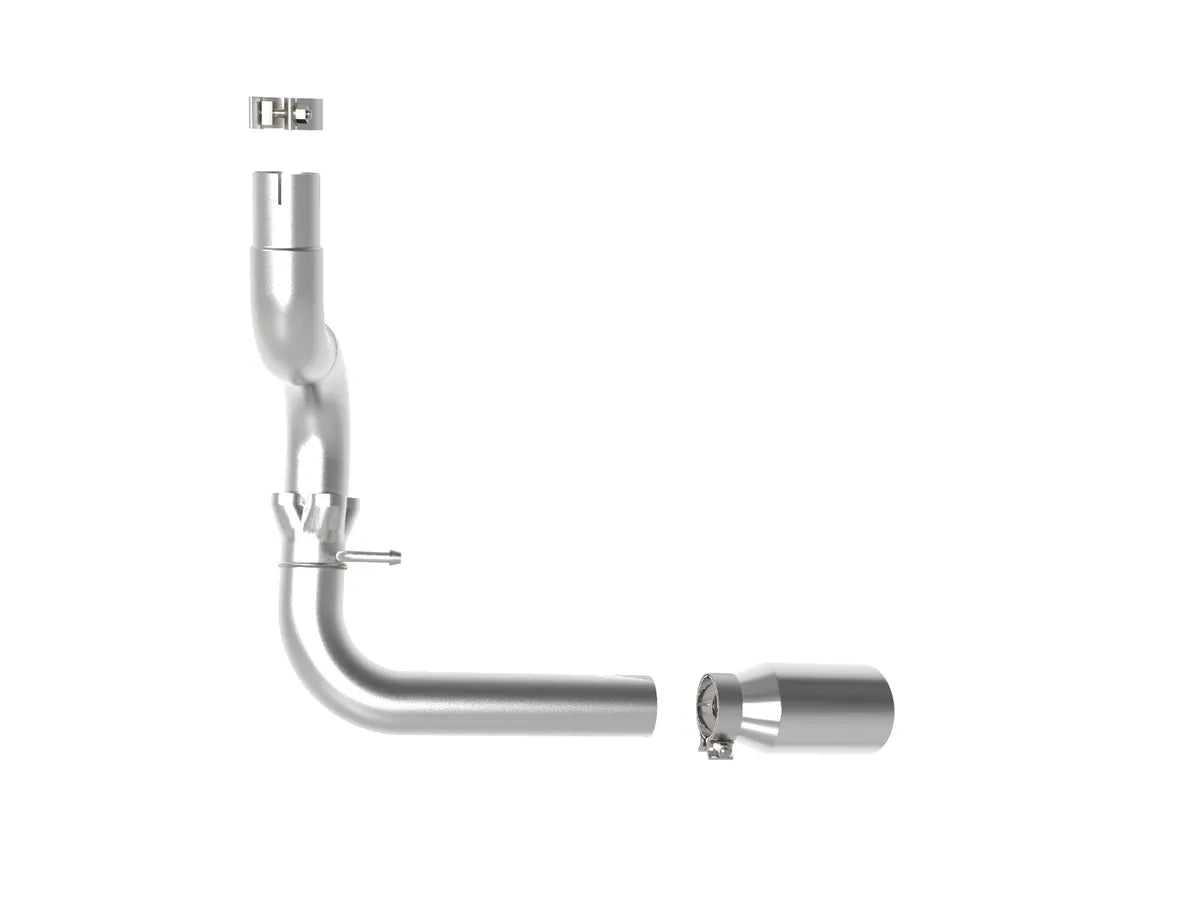 AFE Large Bore-HD DPF-Back Exhaust System (Polished Tip): Jeep Wrangler 3.0L EcoDiesel V6 2020 - 2023