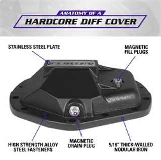 Yukon Gear & Axle Hardcore Diff Cover: Fits Dodge Ram 2003-2024 5.7L/6.4L/6.7L Diesel