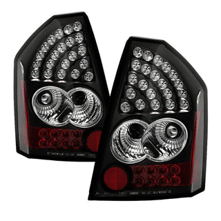 Spyder Black LED Tail Lights: Chrysler 300 2005 - 2007