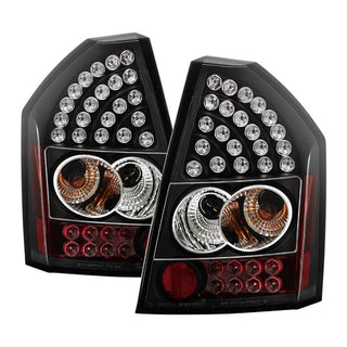 Spyder Black LED Tail Lights: Chrysler 300C 2008 - 2010