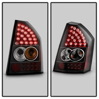 Spyder Black LED Tail Lights: Chrysler 300C 2008 - 2010
