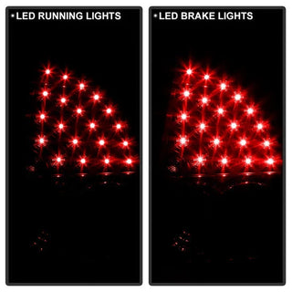 Spyder Black LED Tail Lights: Chrysler 300C 2008 - 2010