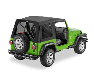 Bestop Supertop Classic Black Denim Tinted Windows (F&R): Jeep Wrangler TJ 1997-2006 2.5L/4.0L