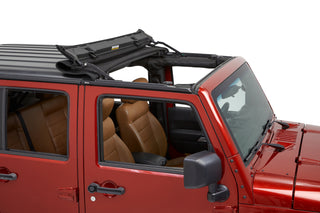 Bestop Sunrider Hardtop Premium Black Twill (F&R): Jeep Wrangler JK 2007-2018 3.6L / 3.8L V6