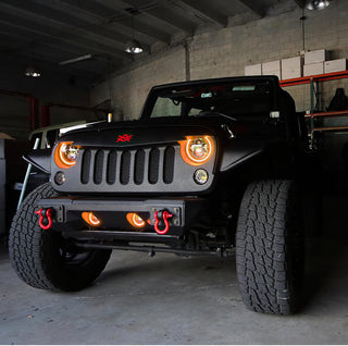 ORACLE Lighting LED Fog Halo Kit Amber: Jeep Wrangler 2007-2013 3.6L/3.8L V6