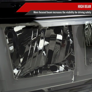 Spec D DRL LED Headlights (Smoke): Ram 2500 & 3500 2019 - 2024