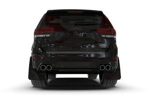 Rally Armor UR Premium Urethane Mud Flaps: Jeep Grand Cherokee (2011-2021) - Black w/ Red Logo