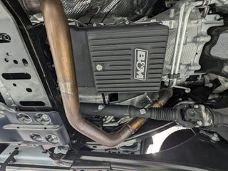 B&M Hi-Tek Deep Heavy Duty Transmission Pan (REAR): Fits Most Ram 1500 / 2500 / 3500 Models (2013-2024) - Black