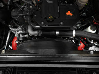 aFe BladeRunner AL Hot & Cold Charge Pipe Kit 3in & 3.5in Red: Ram 2500/3500 2025-2026 6.7L Diesel