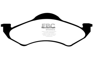 EBC Ultimax2 Front Brake Pads: Dodge Dakota 2.5L 2WD 2000 - 2002