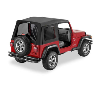 Bestop Supertop Classic Skin Black Denim Tinted Windows (F&R): Jeep Wrangler TJ 1997-2006 2.5L/4.0L