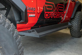 DV8 Offroad Plated Side Step Slider: Jeep Wrangler 2018-2021