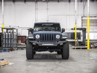 Road Armor Spartan Bolt-On Front Bumper Skid Plate Guard: Jeep Wrangler JL 2018-2020 w/ Tex Black