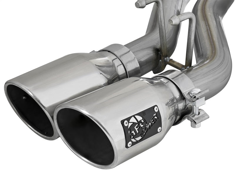 AFE Rebel Series Cat-Back Exhaust System (Polished Tips): Jeep Wrangler JK 2007 - 2018 (3.6L & 3.8L V6 4-Door Models)