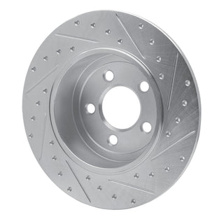 R1 Concepts Drilled & Slotted Brake Rotor (REAR LEFT): Fits Chrysler / Dodge 2005-2024