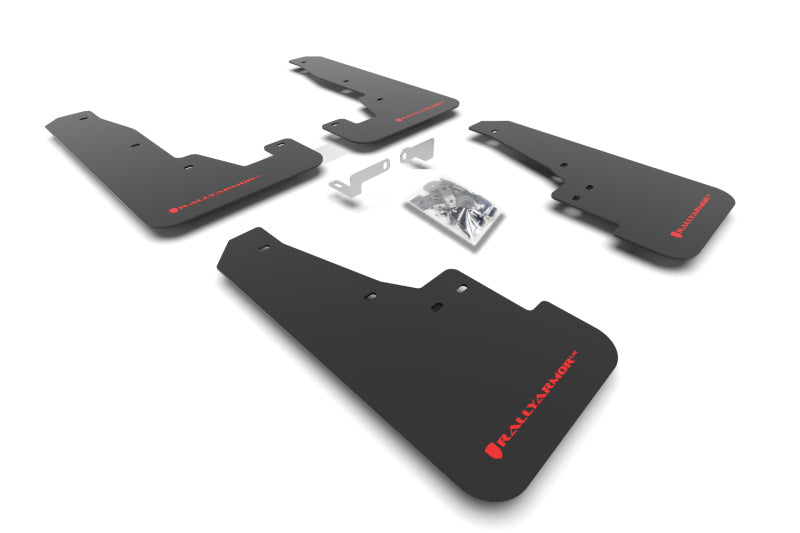 Rally Armor 16-25 Dodge Durango GT/Hellcat/RT/SRT 392/SXT Black UR Mud Flap Red Logo