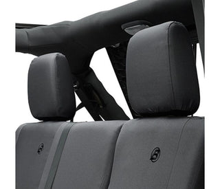 Bestop Rear Seat Covers Black Diamond (REAR): Jeep Wrangler JK 2007-2018 3.6L/3.8L V6