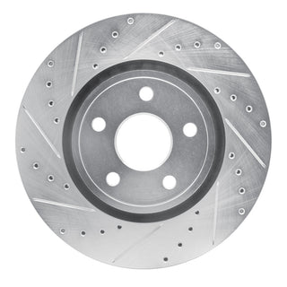 R1 Concepts Front Drilled & Slotted Brake Rotor (FRONT LEFT): Dodge Durango / Jeep Grand Cherokee 2011-2026