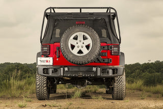 Rugged Ridge Spartacus Rear Bumper Black (REAR): Jeep Wrangler 2007-2018 3.8L/3.6L V6 / 2.0L Turbo