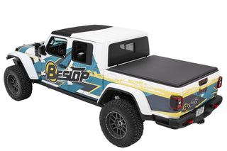 Bestop Roll Soft Tonneau Cover (Black Diamond): Jeep Gladiator 2020-2024 3.6L V6/3.0L EcoDiesel