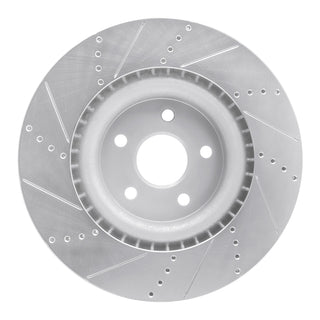 R1 Concepts Drilled & Slotted Brake Rotor (FRONT RIGHT): Dodge Durango 2011-2026 / Jeep Grand Cherokee 2011-2021