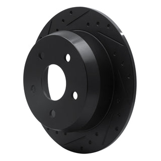 DFC 99-04 Jeep Grand Cherokee Rear Left Drilled & Slotted Black Brake Rotor - Precision-Cut and Durable Replacement Part