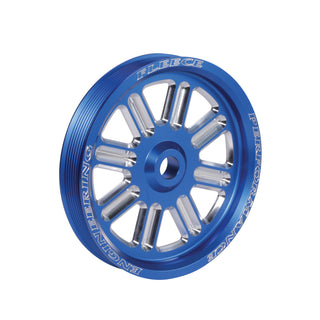 Fleece Performance Dual Pump Spoke Pulley w/ Dual Pump Bracket: Dodge Ram 2500/3500 5.9L/6.7L Diesel 2003-2018 - Blue