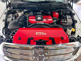 Wehrli Fabricated Aluminum Radiator Cover Bengal Red: Ram 2500 / 3500 2013-2018 6.7L Diesel