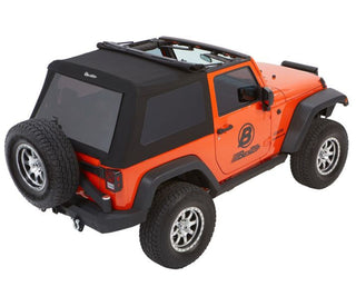 Bestop Trektop Glide Soft Top (REAR): Jeep Wrangler JK 2007-2018 3.8L/3.6L Black Diamond