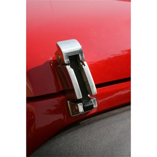 Rugged Ridge SS Hood Catch Set: Jeep Wrangler 2007-2018 3.6L/3.8L V6