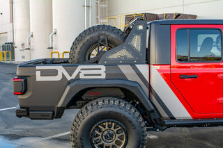 DV8 Offroad Universal Stand Up In-Bed Tire Carrier: Jeep Gladiator 2020-2021