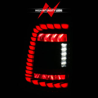 ANZO 19-24 RAM 1500 (Factory LED Models ONLY) Full LED Tail Lights SeqSig Black - Pair