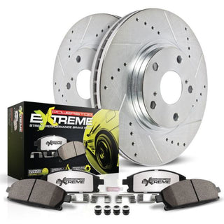PowerStop Z26 Street D&S Brake Kit (FRONT): Jeep Grand Cherokee / Dodge Challenger / Charger / Durango 2012-25 3.6L-6.4L