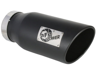 aFe ATLAS 5in Alum Steel Exhaust System Black Tip: Ram 2500 / 3500 6.7L Diesel 2019-2026