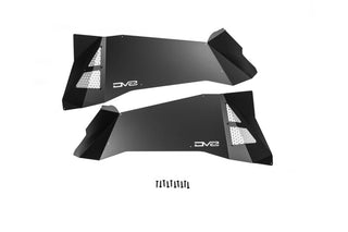 DV8 Offroad Rear Inner Fender Satin Aluminum (REAR): Jeep Wrangler JK 2007-2018 3.8L/3.6L V6/2.0L Turbo - Satin Black
