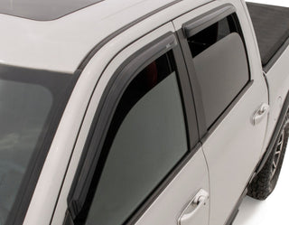 AVS Ventvisor Outside Mount Window Deflectors (4PC, Smoke): Dodge RAM Crew Cab 2009 - 2018 (1500, 2500, 3500)