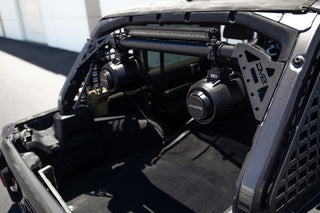 DV8 Offroad Speaker/Light Bar Mount: Jeep Wrangler 2018-2025 2.0L/3.6L