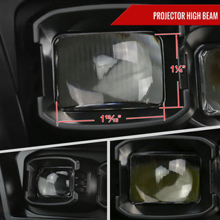 Spec D Projector Headlights Amber LED Sequential: Dodge RAM 1500 / RAM 2500 / RAM 3500 2009-2024